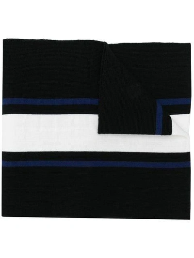 Dsquared2 Logo Embroidered Scarf In Black