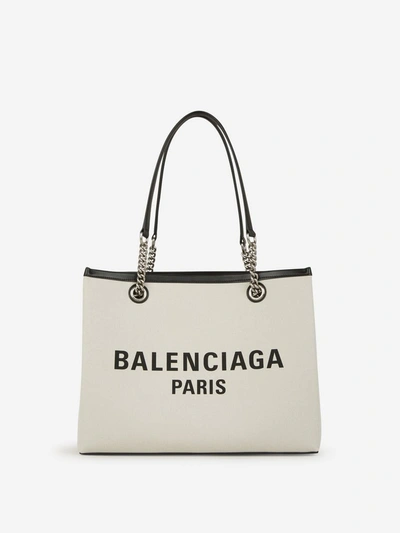 Balenciaga Duty Free Tote Bag In Natural/black