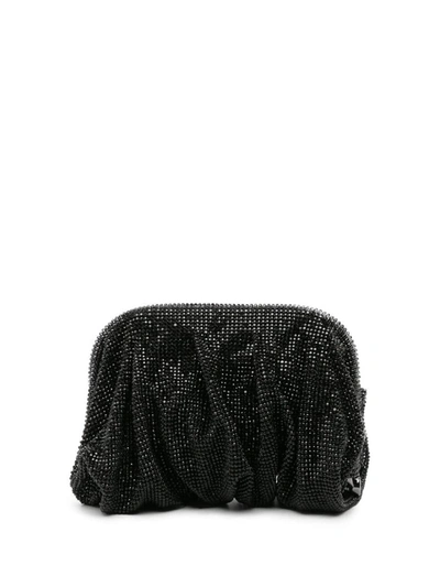 Benedetta Bruzziches Venus La Petite Crystal-embellished Clutch Bag In Black