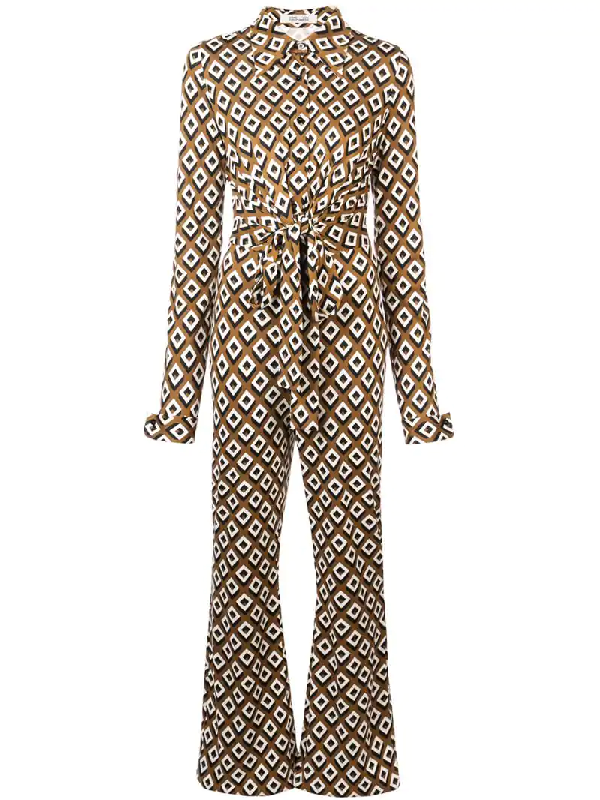 dvf michele silk jersey jumpsuit