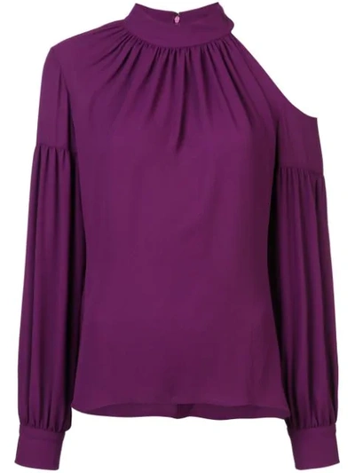 Josie Natori Cut Out Detail Blouse In Pink