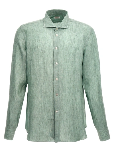 Borriello Linen Shirt In Green