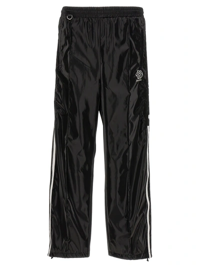 Doublet Laminate Track Trousers White/black