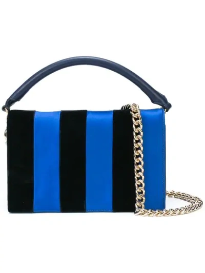 Diane Von Furstenberg East West Shoulder Bag In Blue