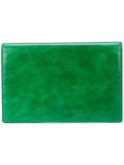 Diane Von Furstenberg Large Flap Pouch In Green