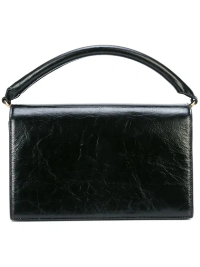Diane Von Furstenberg Dvf Bonne Soiree Leather Top Handle Bag - Black