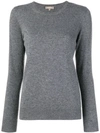 N•peal Round Neck Knitted Sweater In Grey