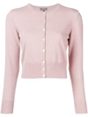 N•peal N.peal Cropped Knitted Cardigan - Pink