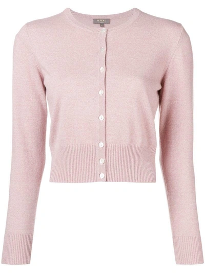 N•peal N.peal Cropped Knitted Cardigan - Pink