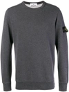 Stone Island Logo Patch Sweatshirt - Grey