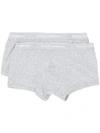 Dolce & Gabbana Logo Waistband Boxers Set In Grey