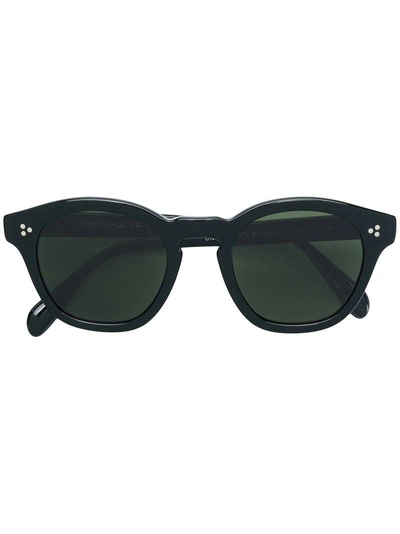Oliver Peoples Round Tinted Sunglasses - Black