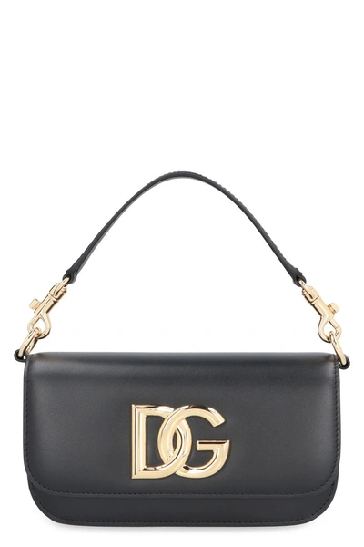 Dolce & Gabbana 3.5 Leather Handbag In Black