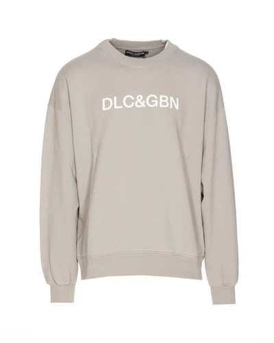 Dolce & Gabbana Logo Sweatshirt In Grey