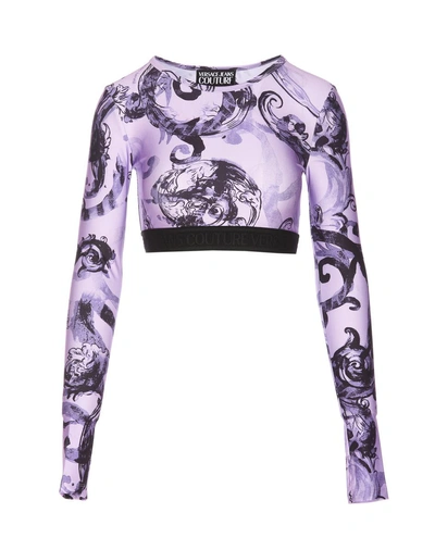 Versace Jeans Couture Top In Purple