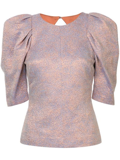 Ginger & Smart Cause And Effect Jacquard Top - Pink