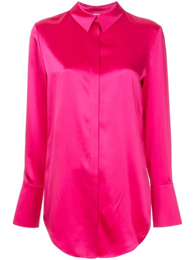 Layeur Button Down Blouse In Pink