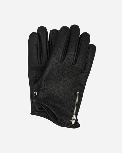 Neighborhood Lordz Of Brooklyn Leather Gloves In Black