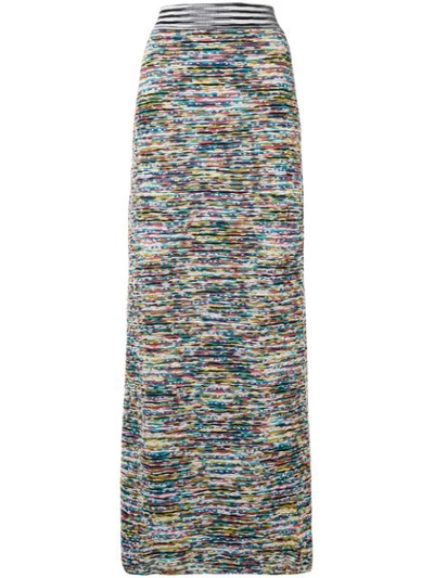 Missoni Long Fitted Knit Skirt - Green