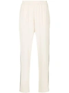 Layeur High Waist Tapered Trousers In Neutrals