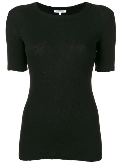 Helmut Lang Ribbed Skinny T-shirt - Black
