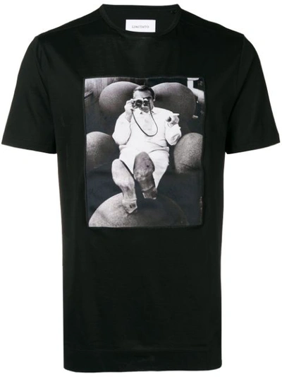 Limitato Photographic Print T-shirt In Black