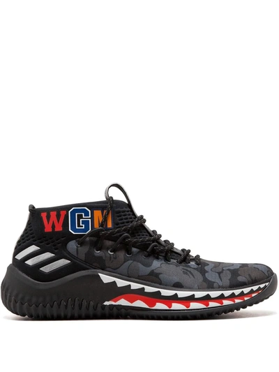 Adidas Originals Dame4 Bape Sneakers In Black