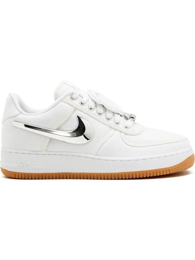 Nike X Travis Scott Air Force Low 1 Sneakers In White