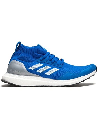 Adidas Originals Ultra Boost Mid Sneakers In Blue