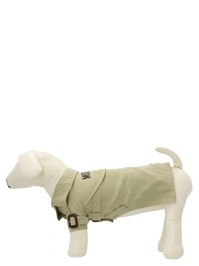 Moschino Pets Capsule Trench Pets Accesories Beige In Green