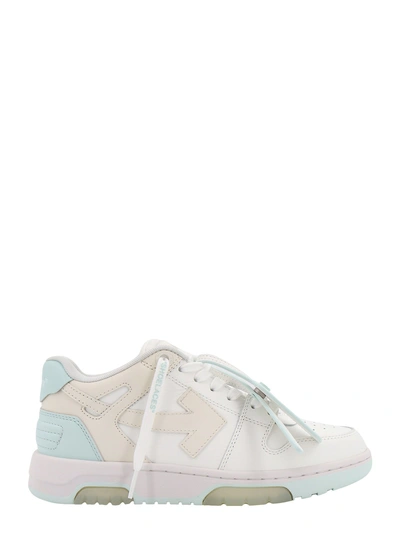 Off-white Sneakers In Pelle Con Iconica Zip Tie In White