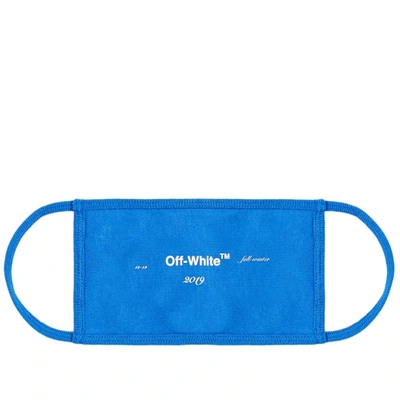 Off-white Logo Mask In Blue