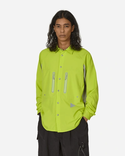 And Wander Tech Longsleeve Shirt In Yellow