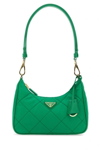 Prada Woman Green Re-nylon  Re-edition Shoulder Bag