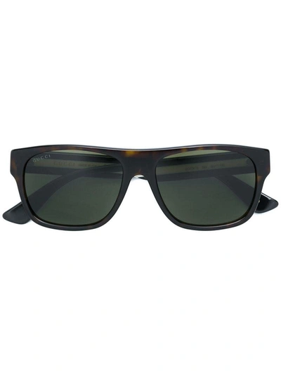 Gucci Eyewear Square-frame Sunglasses - Brown