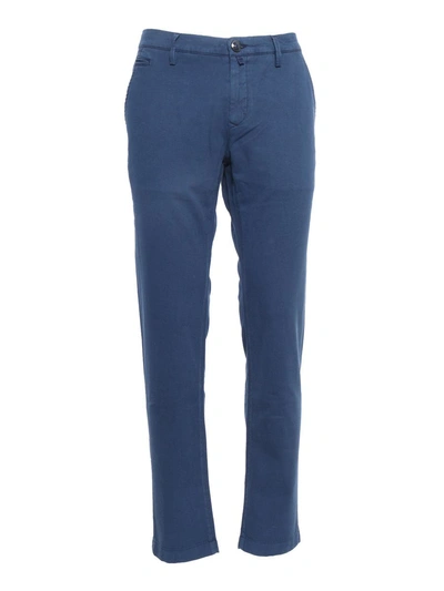Jacob Cohen Belt Ring Casual Trousers In Blue