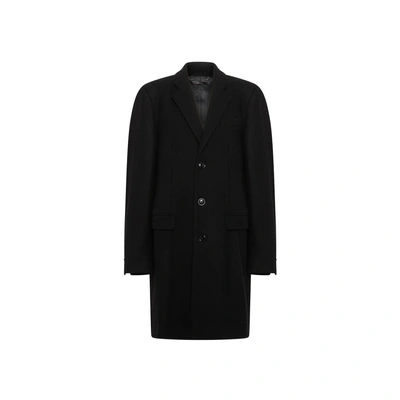 Dolce & Gabbana Wool Coat In Black