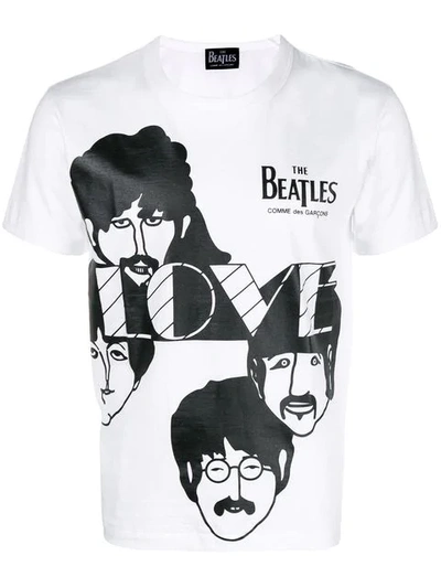 Comme Des Garçons The Beatles T-shirt In Multicolor