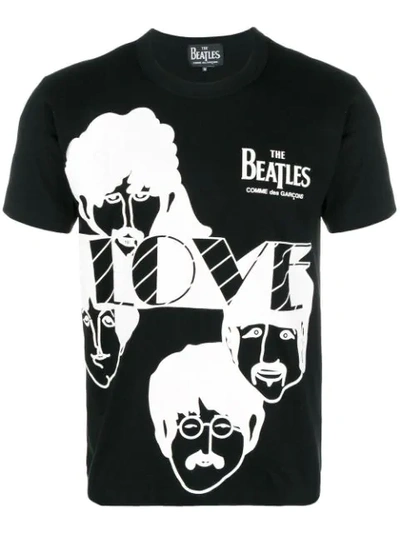 Comme Des Garçons The Beatles T-shirt In Multicolor