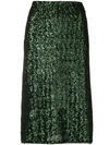Gianluca Capannolo Sequin Embroidered Skirt In 060 Green
