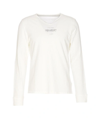 Zadig & Voltaire Monastir Longsleeves Top In White