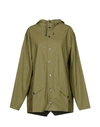 Rains Jackets In Military Green