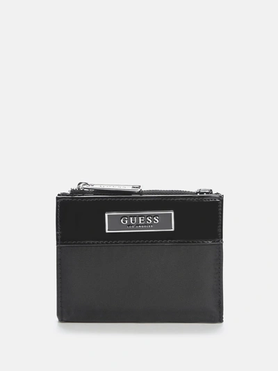 Guess Factory Martin Small Snap Wallet In Black