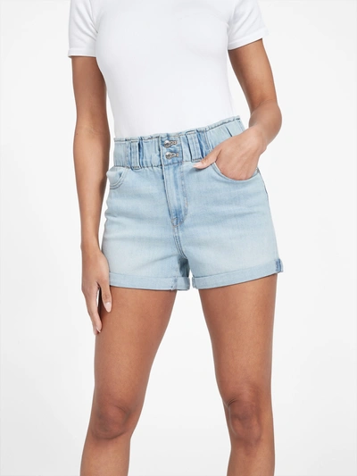 Guess Factory Eco Calista Denim Shorts In Blue