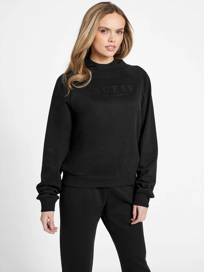 Guess Factory Zora Active Sweatshirt In Black