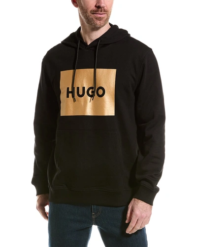 Hugo Boss Jersey Hoodie In Black