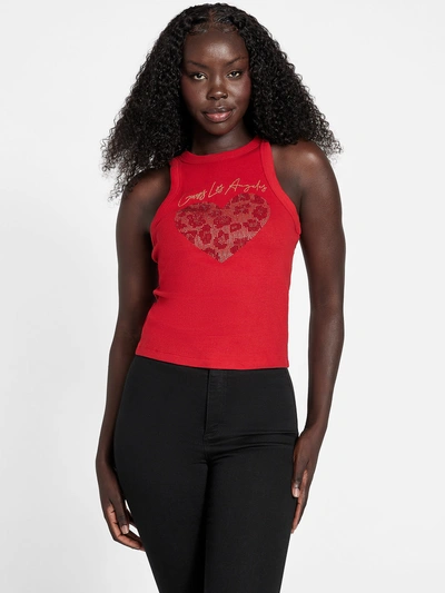 Guess Factory Jesica Rhinestone Tank In Multi