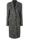 Rta Jamson Leopard-print Wool Long Coat In Multicolor