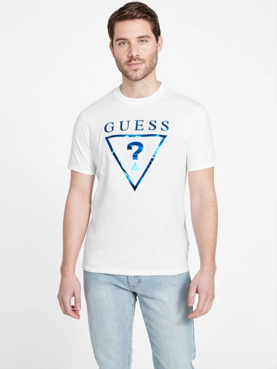Guess Factory Jollo Logo Tee In White