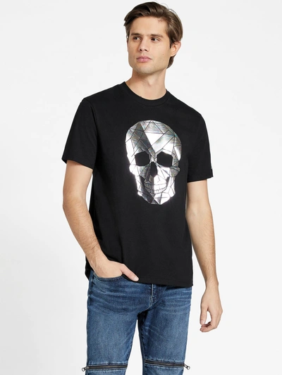 Guess Factory Eco Quincy Graphic Tee In Black